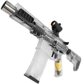 SLR 5.0 Gel Blaster with metal gearbox, nylon body, and realistic blowback function for immersive battles.
